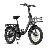 ENGWE L20 Electric Bicycle 250W Powerful Motor 48V13Ah Lithium Battery Women's E Bike 20 Inch Fat Tire City Electric Bike