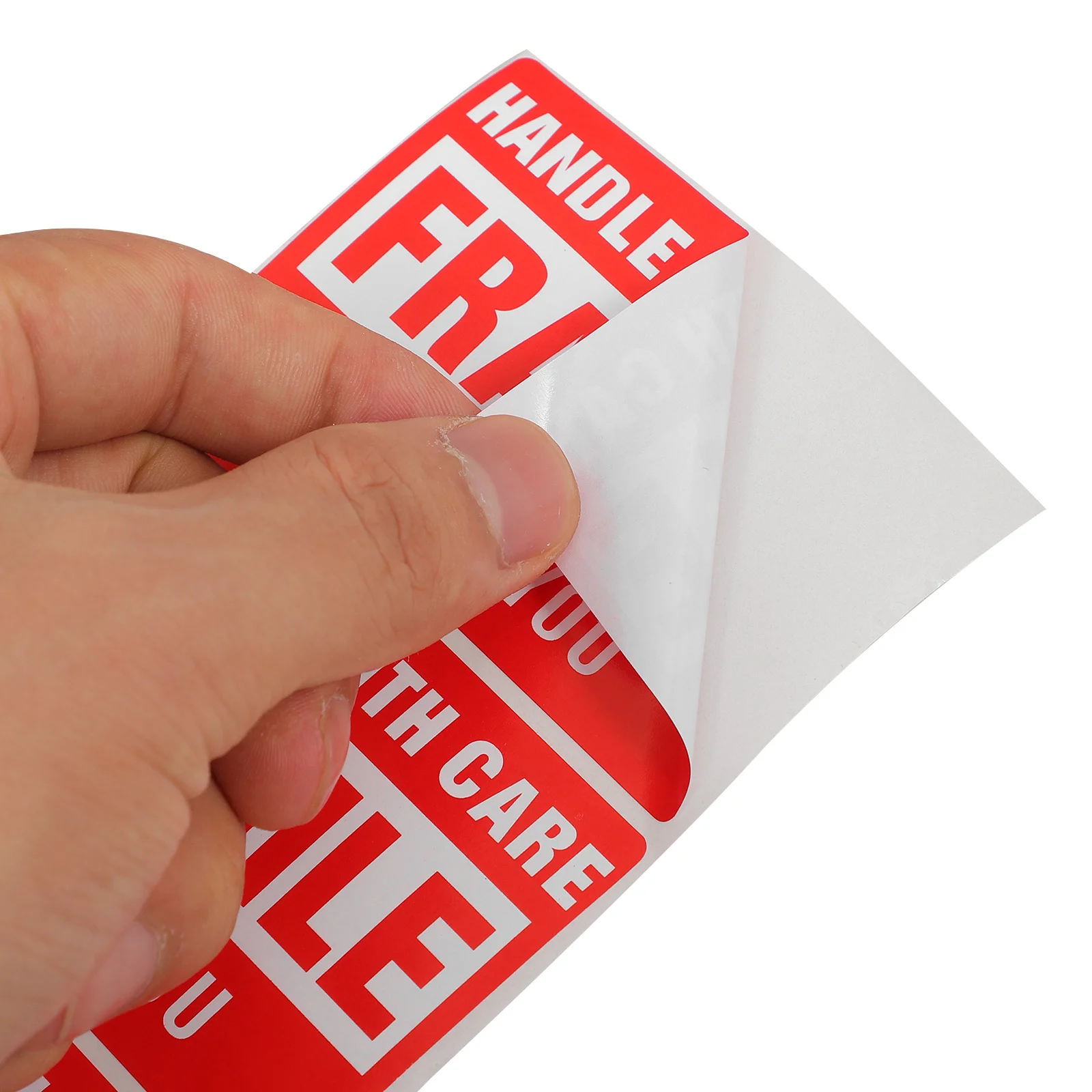 

1 Roll Fragile Warning Label Strong Adhesive Self-Adhesive Shipping Stickers for Cartons Pallets Glass Paper Plastic Bags