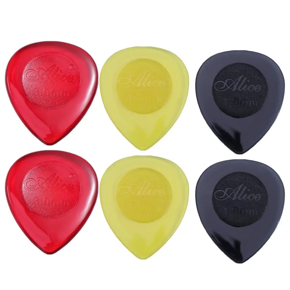 10pcs Random Color Guitar Picks ABS Celluloid Acoustic Guitar Picks Mixed Plectrums Droplet Shaped Guitar Pick Guitar Play