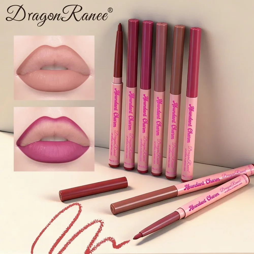 12 Colors Matte Lip Liner Pencil, Waterproof Long-Lasting Lip Contour Pen, Easy Coloring Lipstick Crayon for Precise Lip Makeup