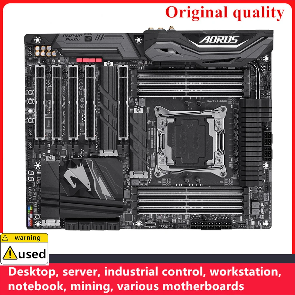 

For X299 AORUS Gaming 7 Pro Motherboards LGA 2066 DDR4 ATX For Intel X299 Overclocking Desktop Mainboard SATA III USB3.0