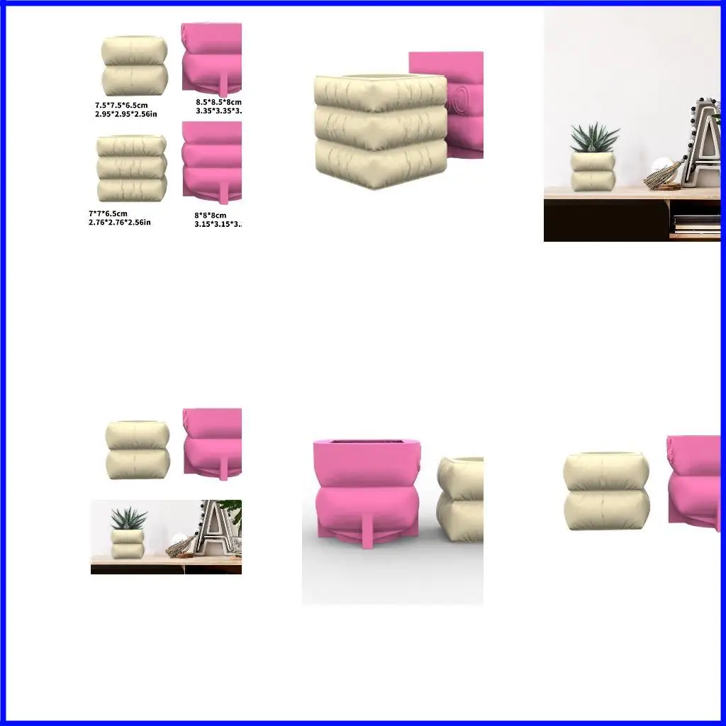 

Sturdy Silicone Planter Casting Mould Accessory for Office Desk Ornaments