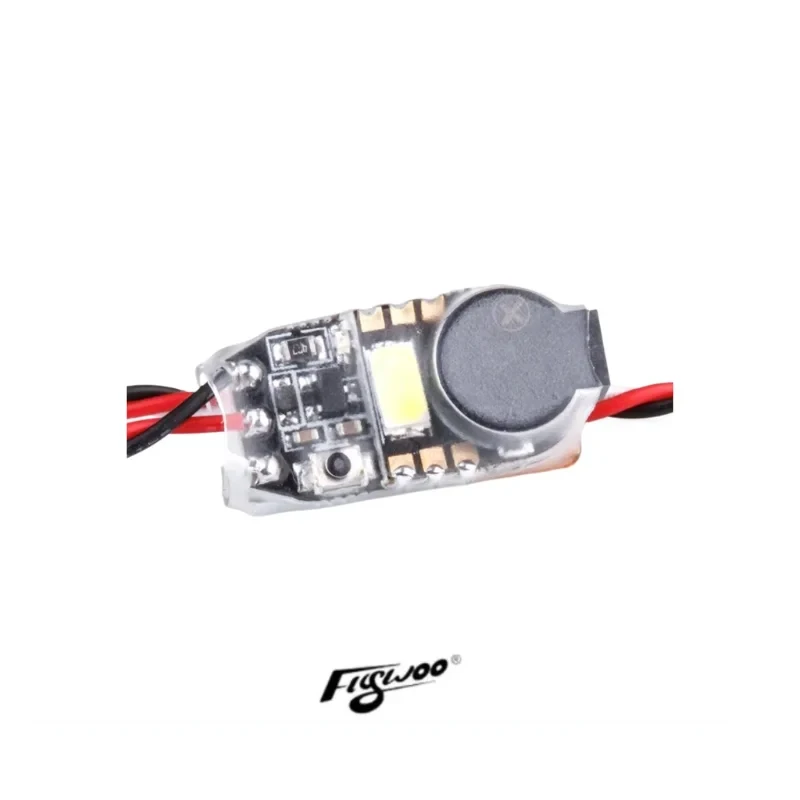 Flywoo Finder V1.0 100dB Buzzer Alarm with LED Light for FPV Drone, Support Betaflight/Cleanflight, RC Quadcopter Lost Parts