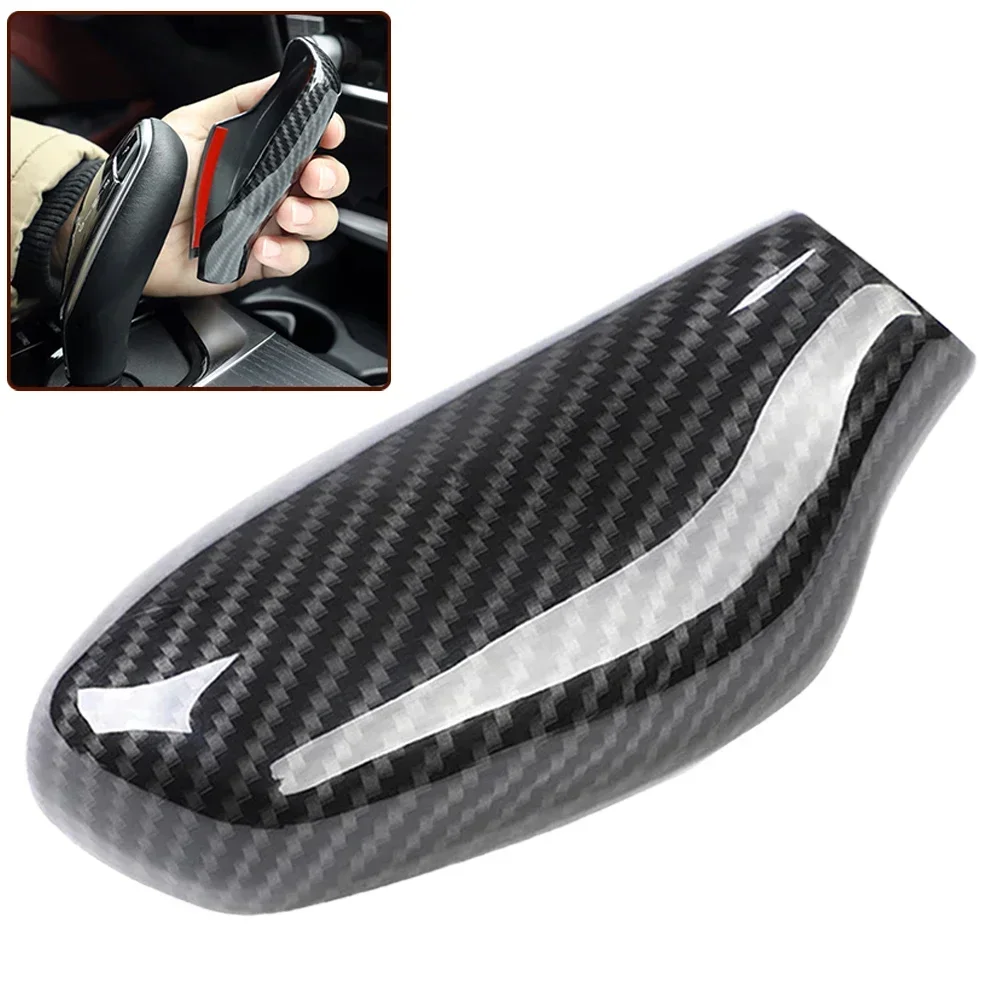 ABS Carbon Fiber Color Gear Shift Knob Cover Trim Carbon Fiber Gear Shift Knob Trim Cover For BMW 5 6 7 Series G30 G31G11 G12 LH