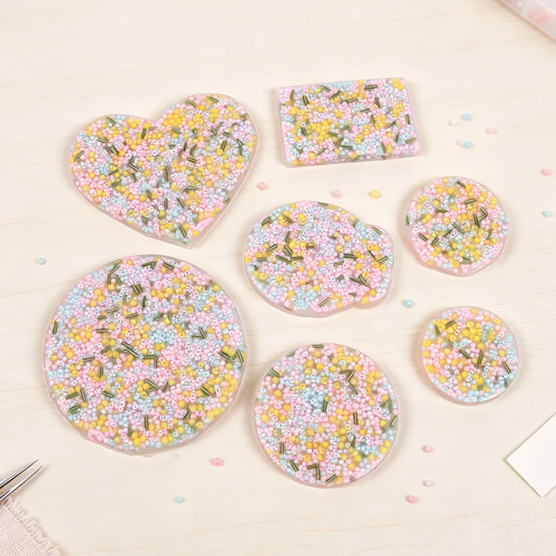 Skin Picking Fidget Toys Skin Picking Pocket Pads Geometric Heart Octagon Round Diamond for Dermatillomania Style B