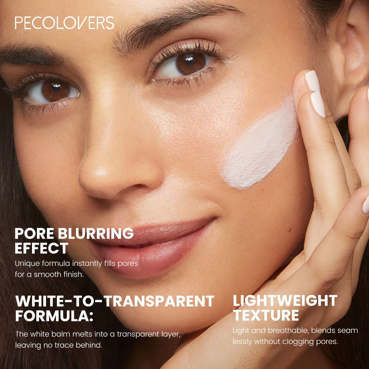 1pc finition impeccable pores invisibles apprêt pour le visage-fond de teint en bâton de finition mate longue durée et contrôle de l'huile, Texture lisse