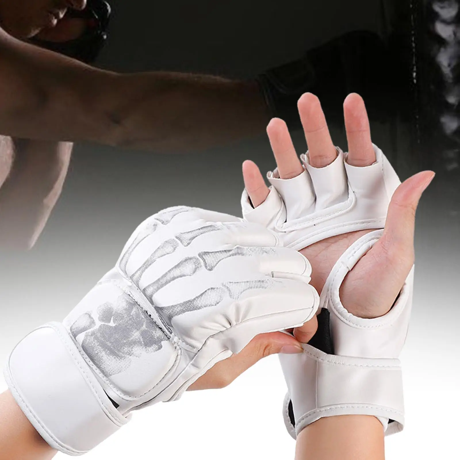 Boxing Gloves Protective Gear Protector Open Palm for Youth Adults Grappling Fitness Punching Heavy Bag Karate Fighting