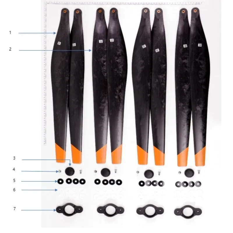 Agras T40 T50 ProPeller العلوي/السفلي لأجزاء الطائرة بدون طيار الزراعية DJI مجموعة كاملة ملحقات الطائرات بدون طيار Gricultural