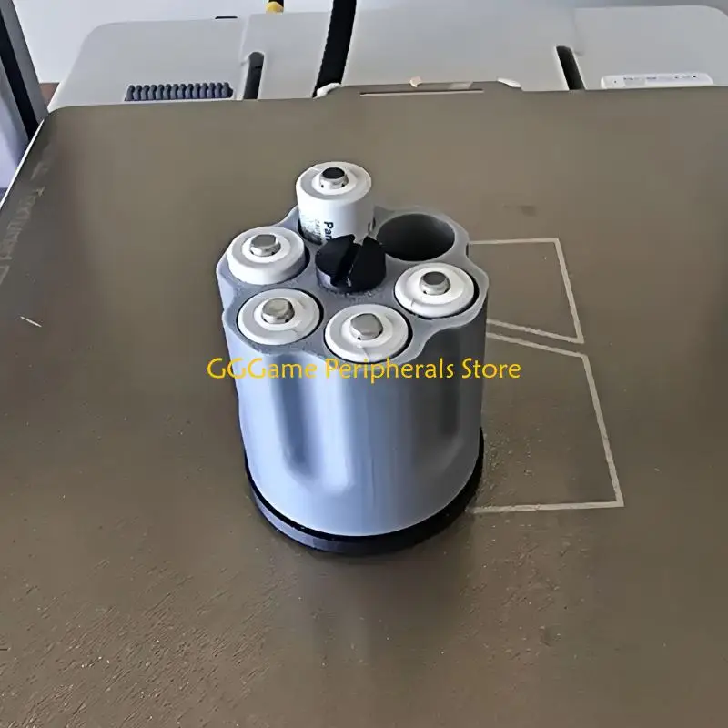 U55B Organized Battery Management Case 6Slot Storage Box For D Cells Rotating Design