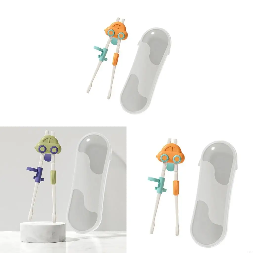 G92C Reuse Kids Practice Training Chopsticks With Storage Case Kid Chopsticks