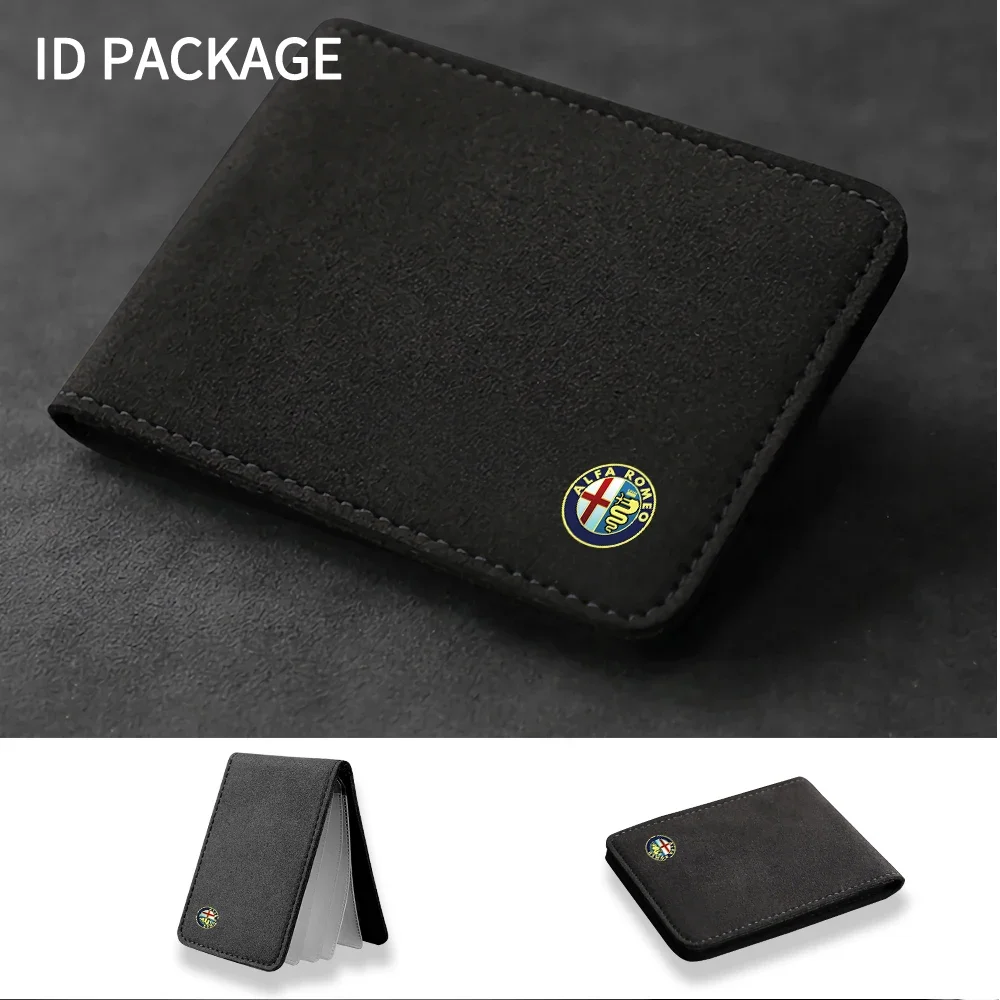 Hub Caps 1pc Car Wallet Driver License Bag ID Passport Card Package For Alfa Romeo Giulietta GT 159 147 156 Mito Brera Giulia F1 view 6