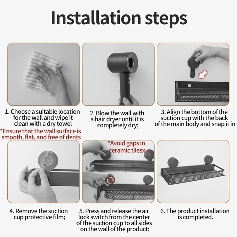 Kitchen Bathroom Door Hooks, Aluminum Suction Cup Type, No Drilling Installation - view 6