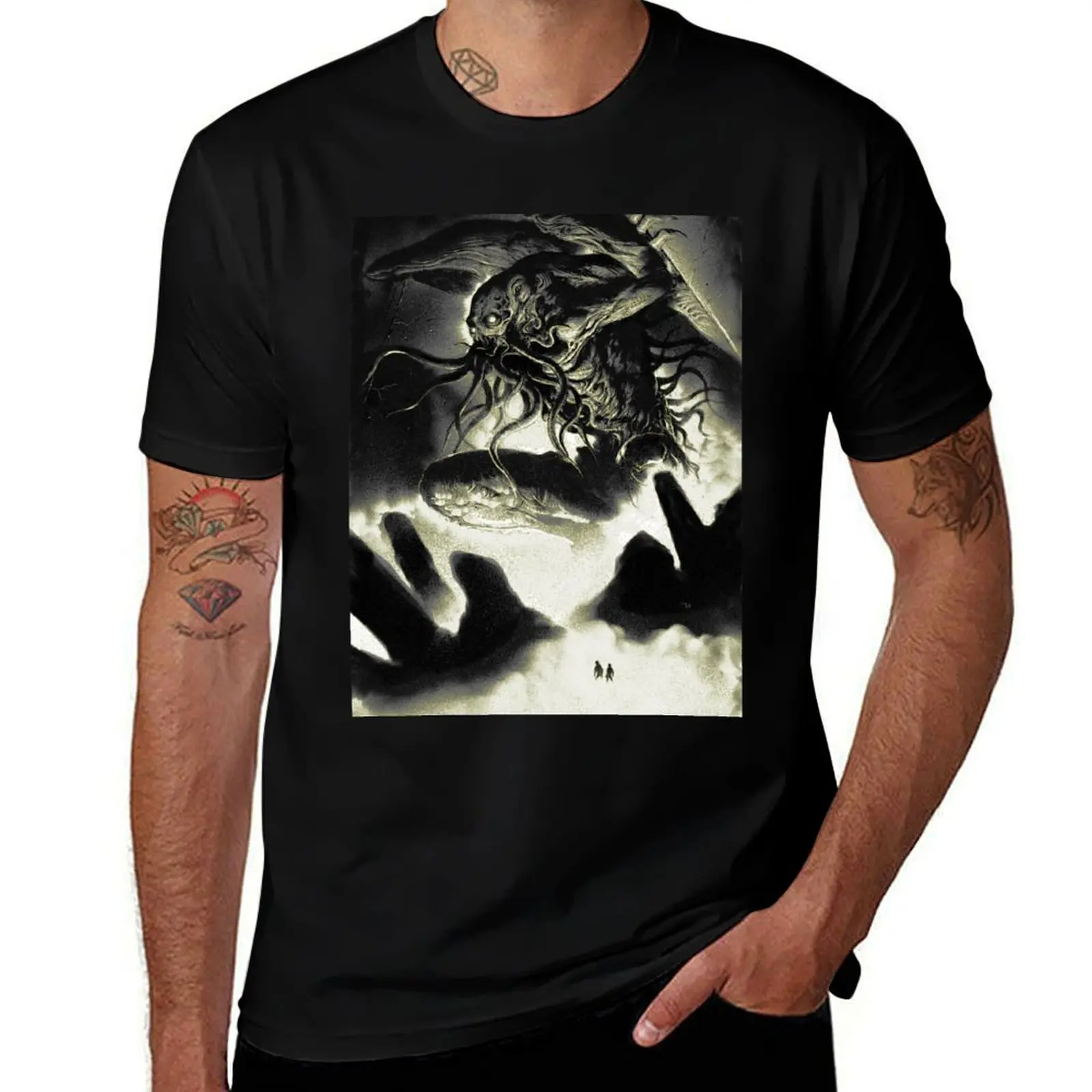 

CTHULHU-RISE T-Shirt fashion shirts man clothes Luxury man shirts graphic tee men