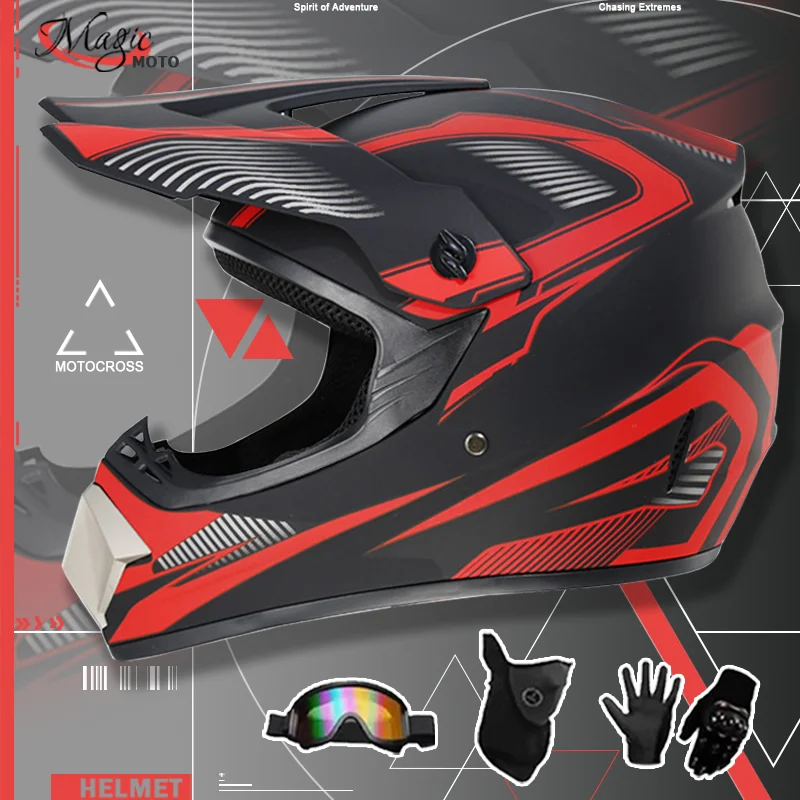 

Kids' Off-Road Motorcycle Helmet - DOT-Approved for Motocross, DH Cross & Dirt Biking - Youth Safety Gear