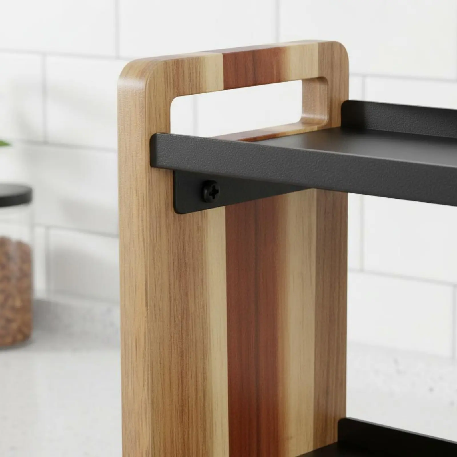 

3-Tier Storage Rack Space Saving Bathroom Countertop Shelf 3 Tier Bathroom Shelf Easy to Clean Seasoning Rack Organizer
