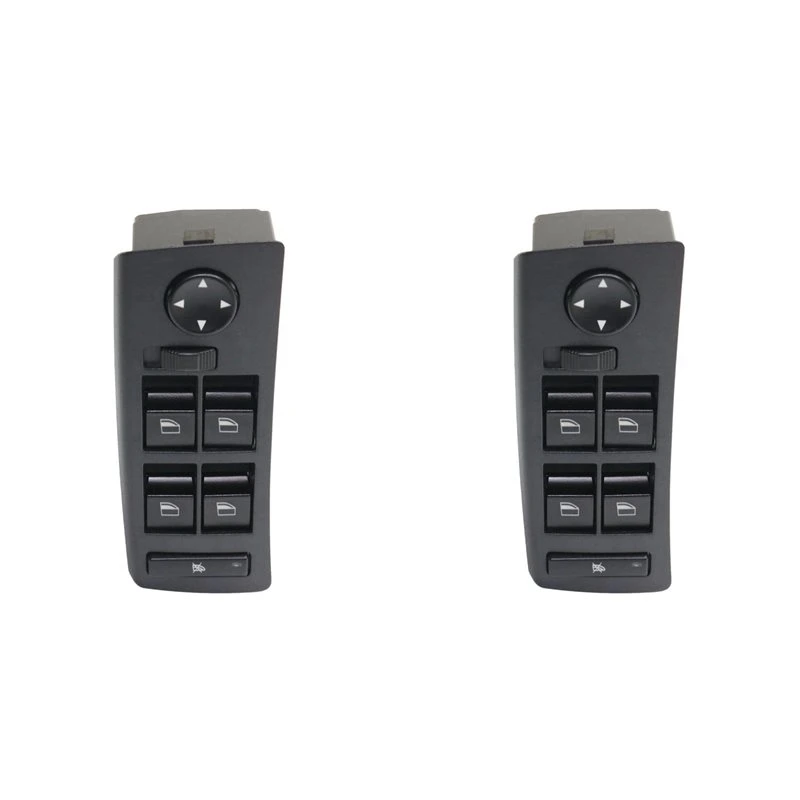 【Price Drop !!】-2X Car Front Left Power Window Switch For BMW X5 E53 99-06 61316962505 LHD
