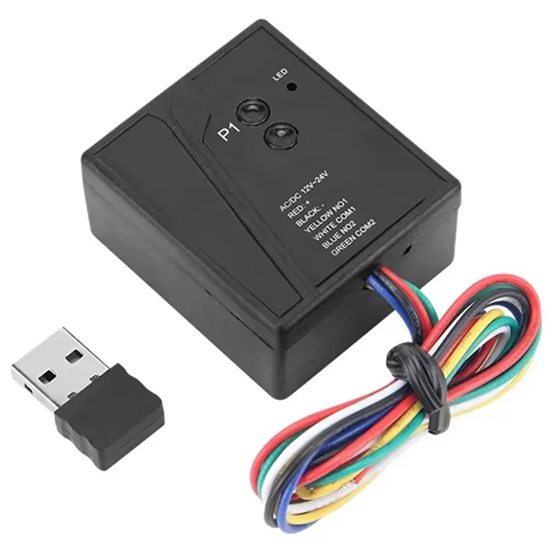 

【BRILLIANT 】Smart 2.4Ghz Wireless Remote Kit With Bluetooth Gate Opener-Universal USB-C Receiver For Garage/Industrial Doors