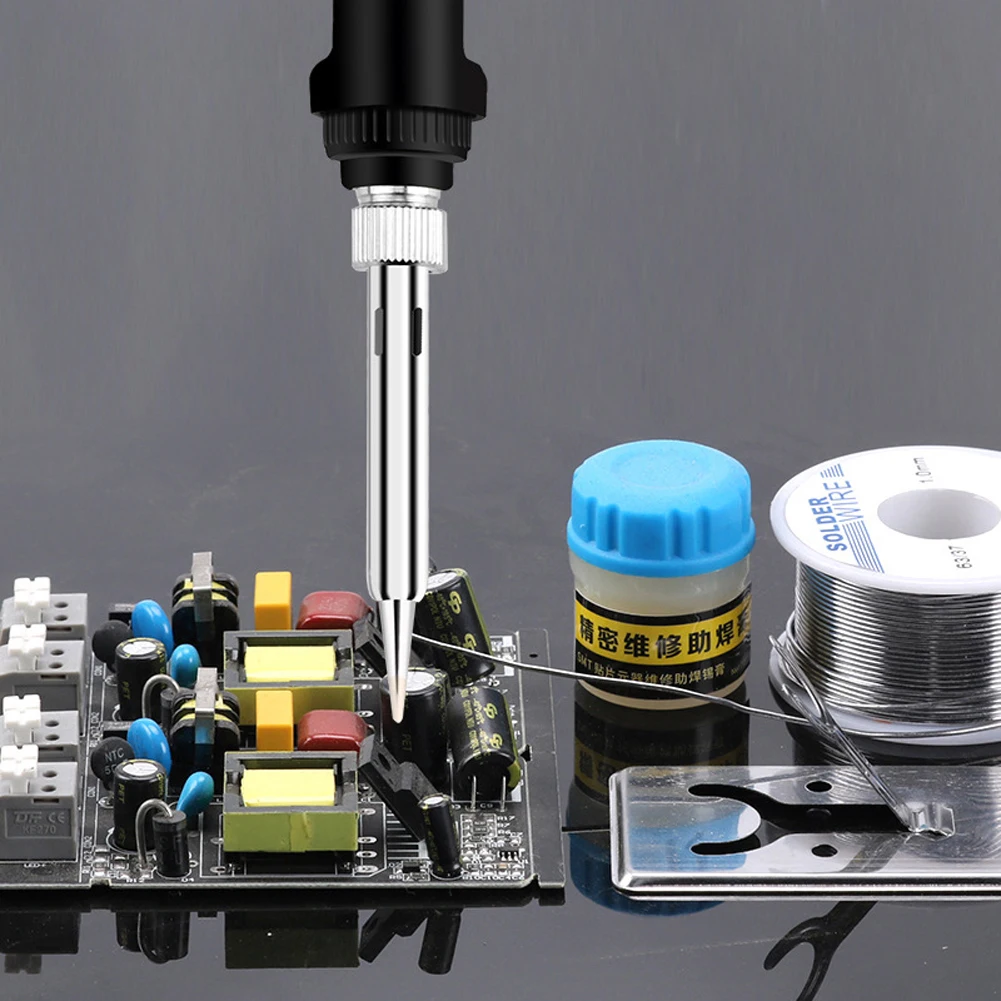 Heat Pencil Tips Repair Tools Adjustable Temperature Electric Soldering Iron Kit 220V 110V 60W Welding Solder Rework Station