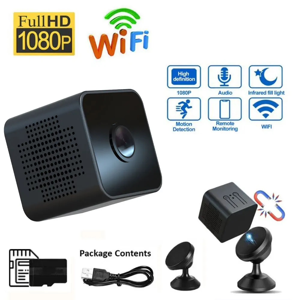 

X1 Wifi Mini Camera 1080P HD IP Camera Home Security Magnetic Wireless Mini Camcorder Micro Video Surveillance Camera