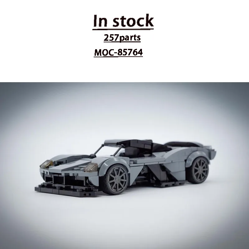 

MOC-85764 New Sports Iconic Supercar Racing Building Block Model 257 Parts MOC Creative Boys Children's Birthday Toy Gift