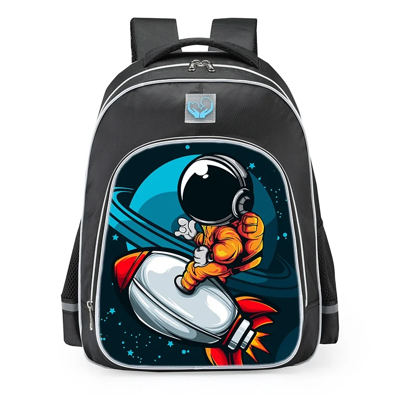 Children Students Cute Cartoon Space Astronaut Backpacks New Primary Girl Boy Large Capacity Reflective Schoolbags Drop Shipping