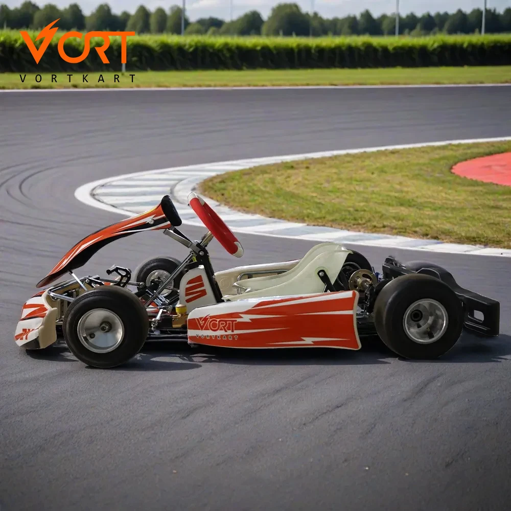 Vortkart Mini Competition Go Kart Chassis Fit 60cc 2 Stroke Engine Pro Racing Kart Frame for Kids Junior