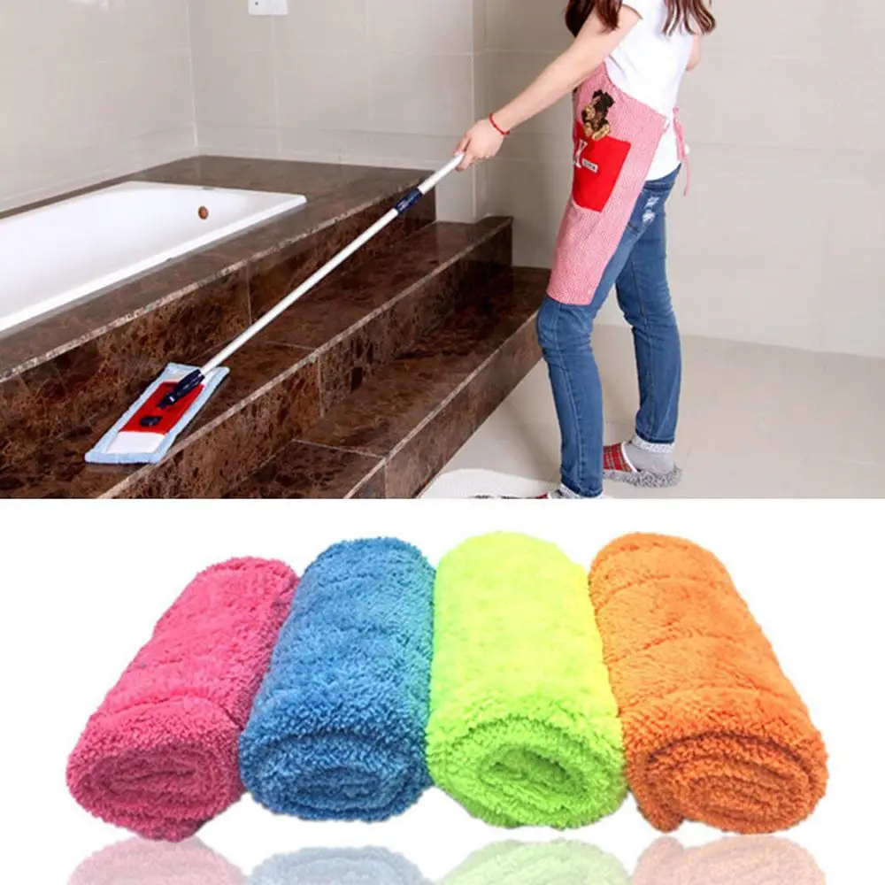 Almofada De Microfibra Reutilizável Para Spray Mop, Limpeza De Poeira Doméstica, Prático