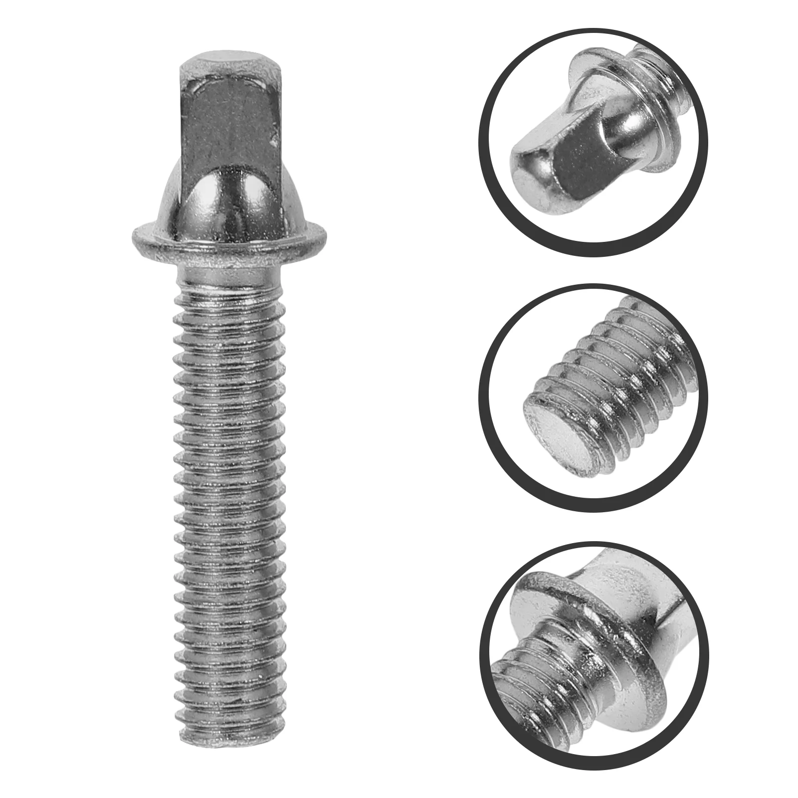 2 PCS Drum Lug Mounting Screws Tension Standoff Parts Rod Accessory Snare with Washers