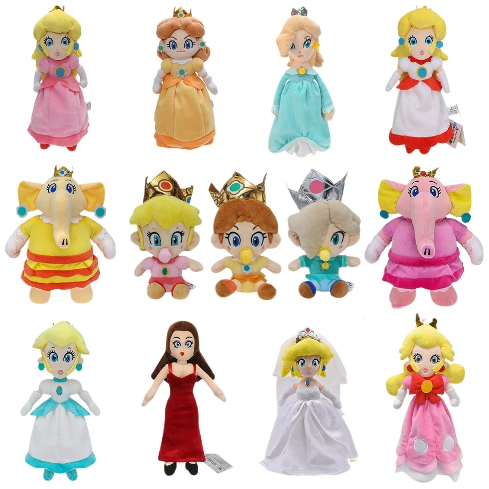 Figurines Mario Bros Peach Princess Destroy AndrRosalina, jouets en peluche Anime, jeu de beurre, beauté, cadeaux pour enfants, 14 styles