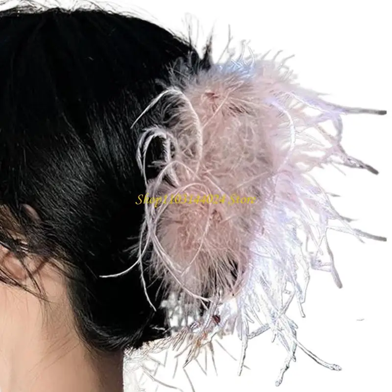 n5ke ponytail claw شعر مقطع barrettes المشبك 1920s شعر زينة الشعر الحلي متعة الشعر للبنات ارتداء عارضة #4