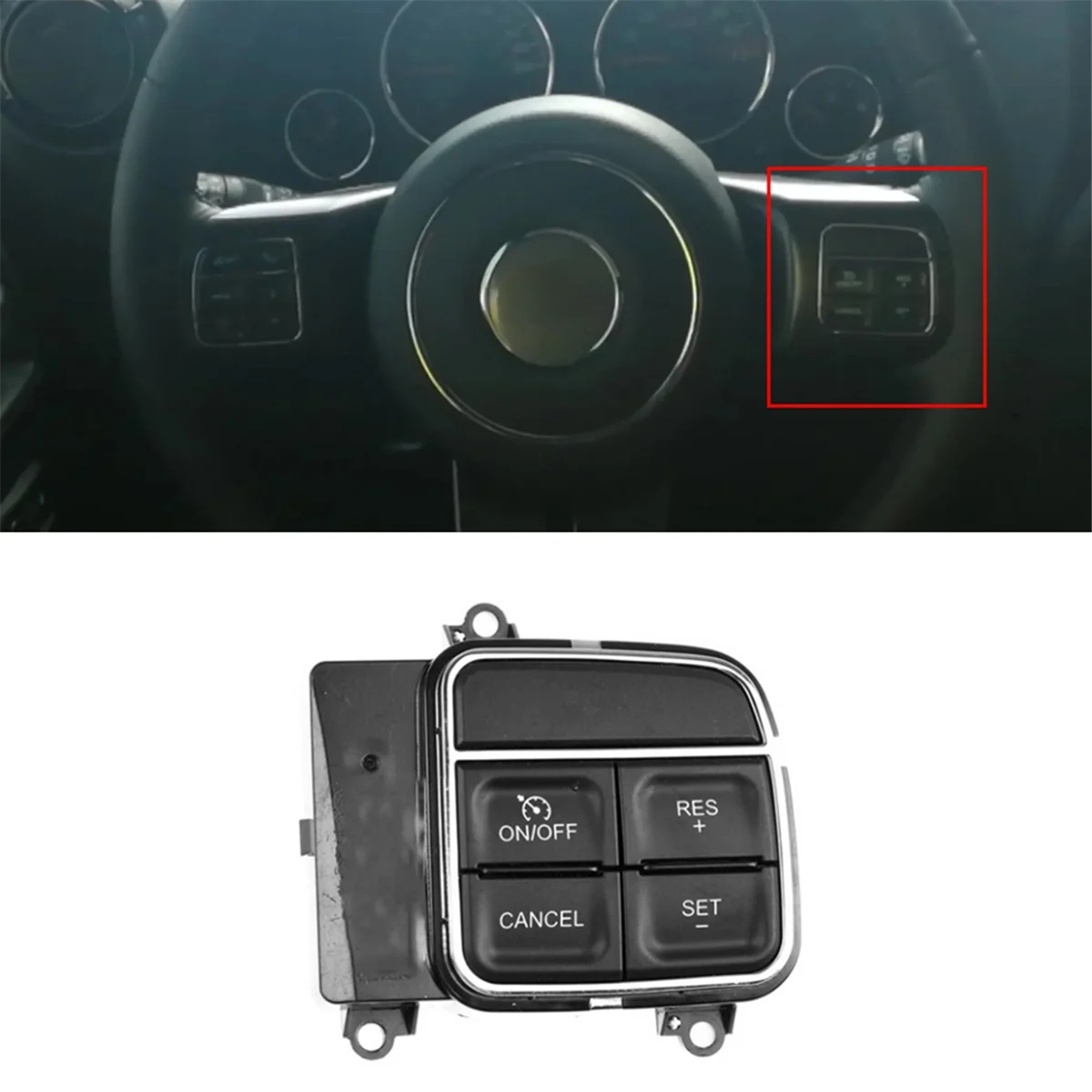 Car Steering Wheel Button Switch Cruise Control Button Switch 56046252AD for CHRYSLER 300 Dodge RAM JEEP WRANGLER