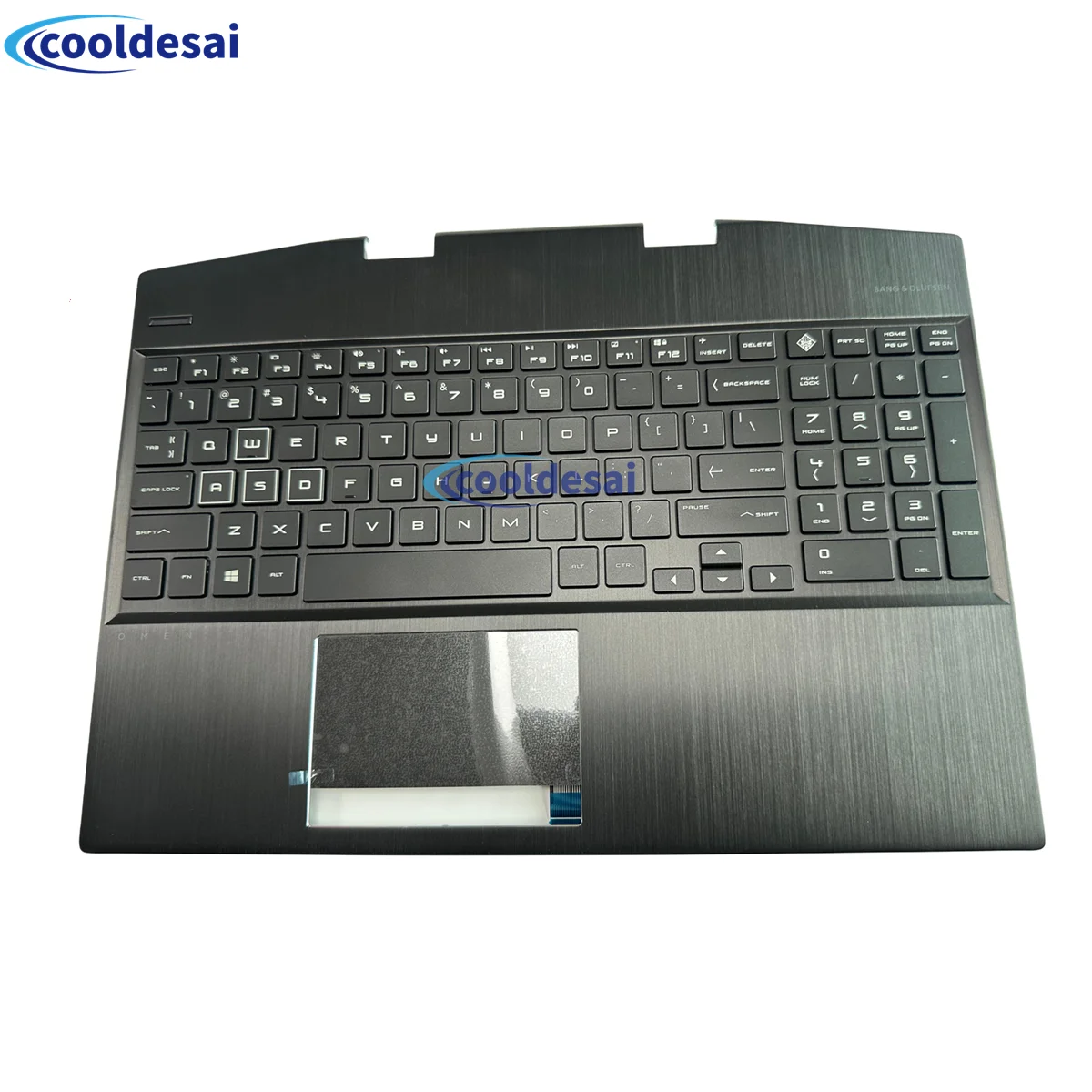 

For HP OMEN 15-DH0000 15-dh0135TX 15-DH Keyboard L57323-001 Laptop Palm Rest and Keyboard w RGB Backlight Black Brand TPN-C143