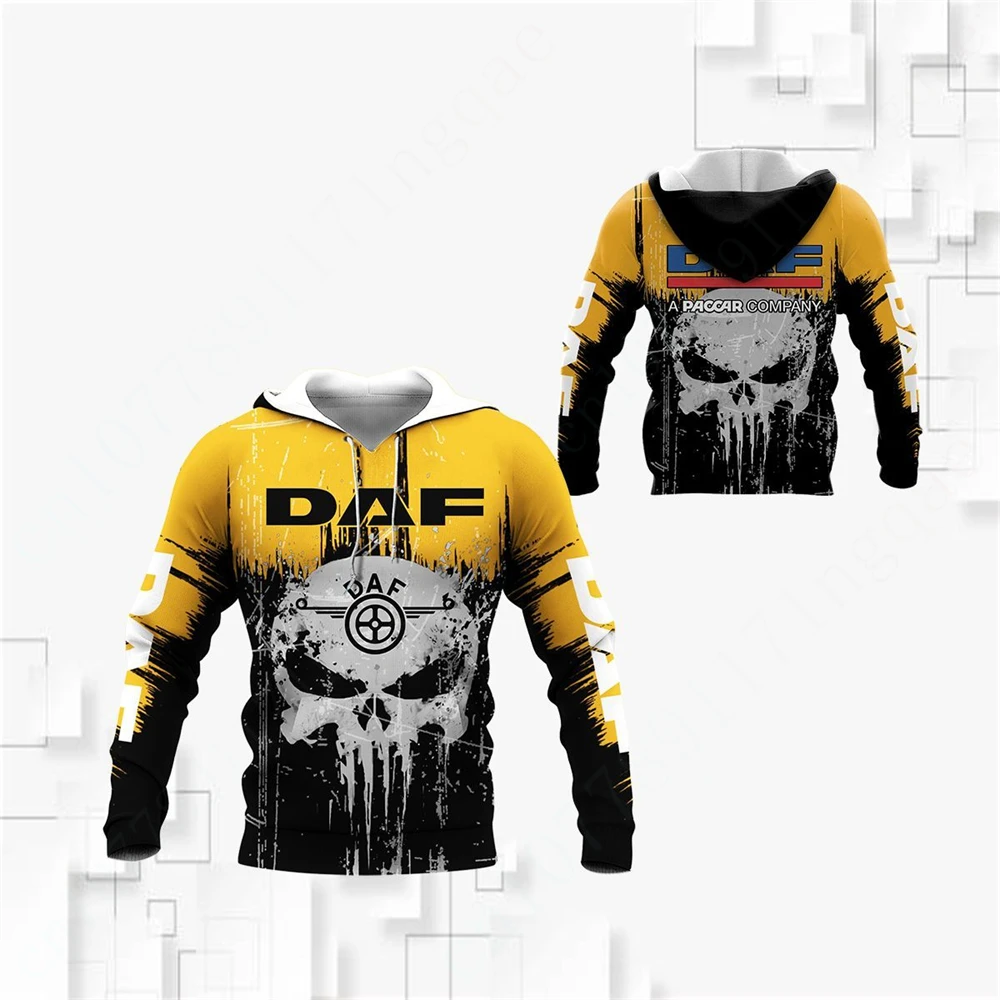 DAF Harajuku Zip Hoodies Anime 3D Printing Sweatshirt Top Unisex Clothing Essentials Pullover Casual Hoodies For Men Women