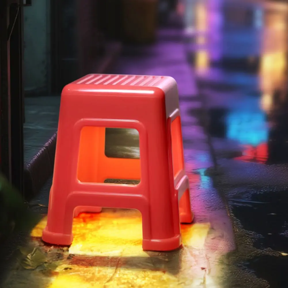 

Plastic Material LED Mini Stool Mini Size LED Light Night Light Cute Design Stool Shape Creative Ornament Decorative Lighting