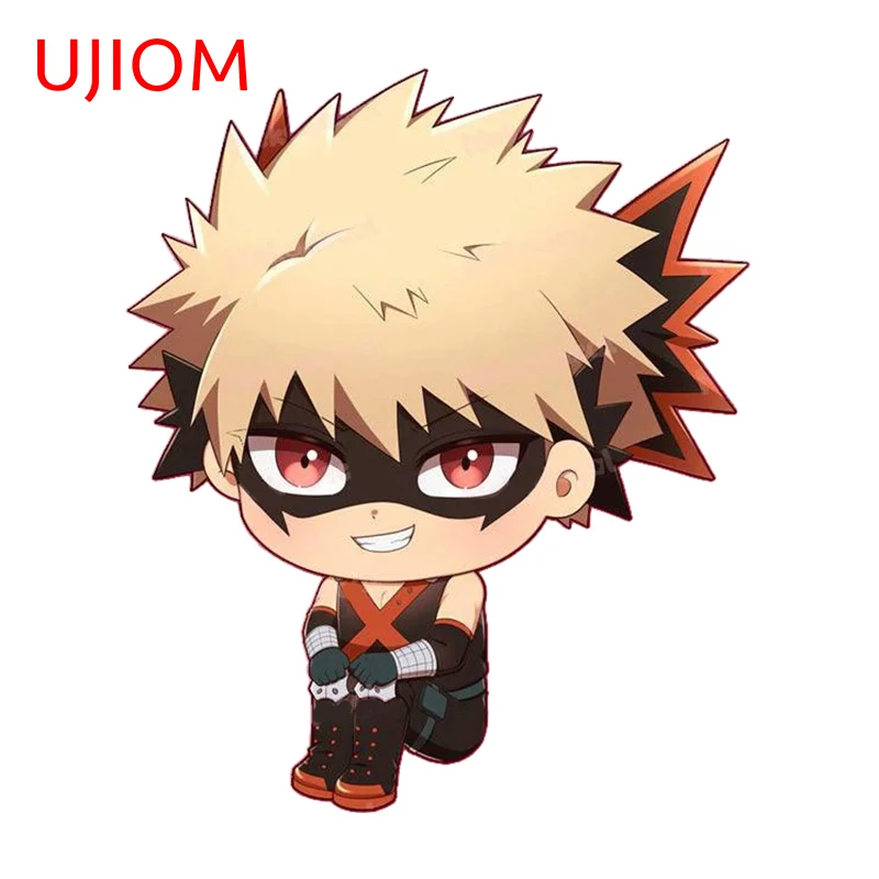 UJIOM 13cm X 10.9cm Bakugou Katsuki Cartoon Wall Stickers Waterproof Graffiti Baby Nursery Room Decal Home Decor Wallpapers