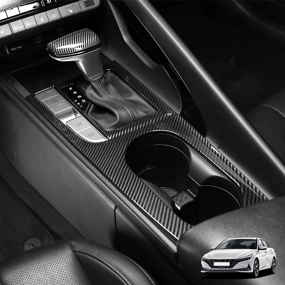 

Накладка на центральную консоль из карбона (3 шт.) для Hyundai Elantra CN7 N 2024-2025 (левый/правый руль), аксессуары для тюнинга салона автомобиля