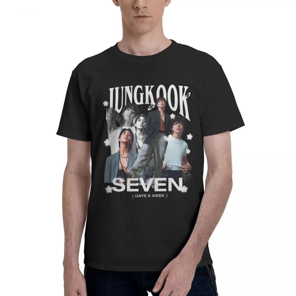 GOLDEN Jungkooks Kpop Seven T Shirt Short Sleeve Idea T Shirt For Men Women Graphic Y2K Clothes