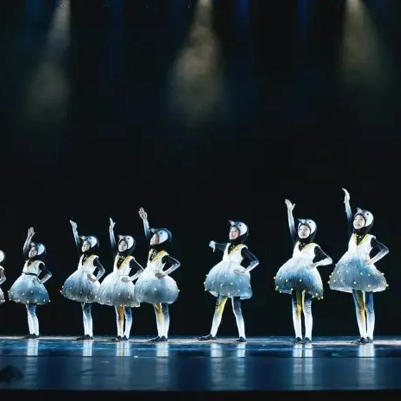 Little Penguin Adventure Children's Costumes Animal Shape Dancing Costumes New Cartoon Penguin Performance Costumes