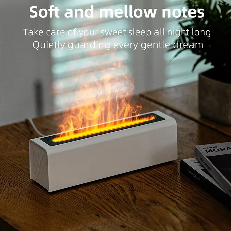 

Essential oil diffuser portable small desktop aromatherapy machine 7-color flame diffuser suitable for bedroom, office, yoga