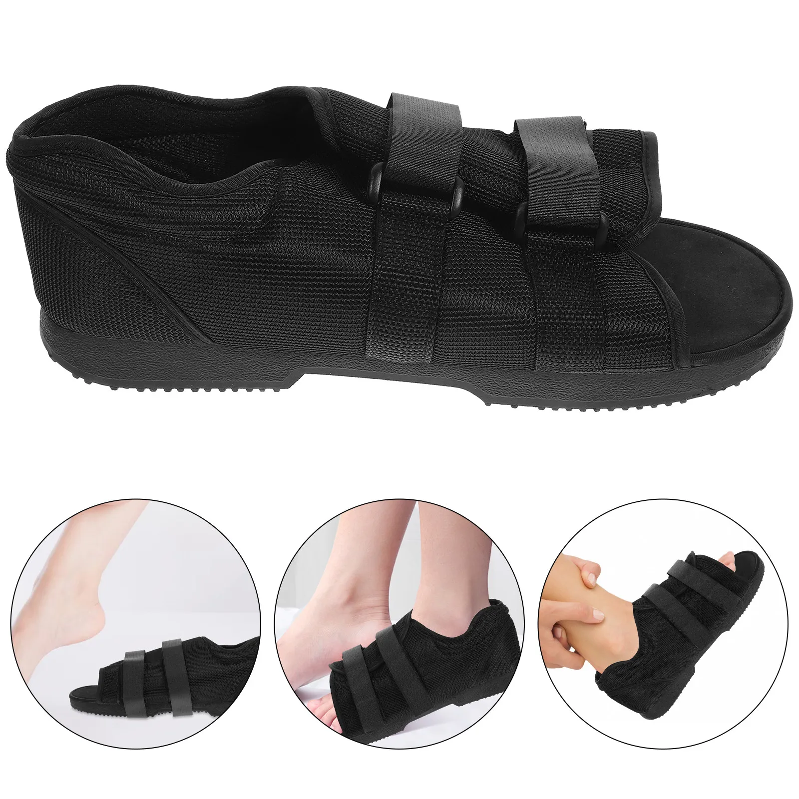 

Foot Surgery Shoes Mm Black Widened Adjustable Postoperative Decompressed Foot Relief Surgical Walking Boot Universal Anti Skid