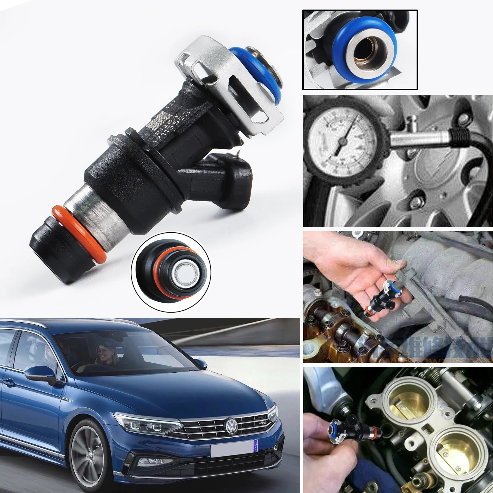 

1Pcs Four Hole Fuel Injector 17113553 25317628 25320288 25320287 25323974 17113698, Suitable for Iron Card Automotive Parts