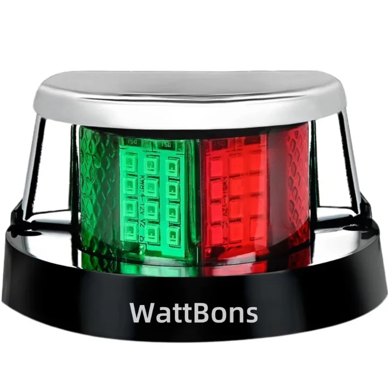 

LED Red Green Port 12V for Pontoon Sailboat Fishing Boat Bow Starboard Side Light Waterproof Signal Lamp