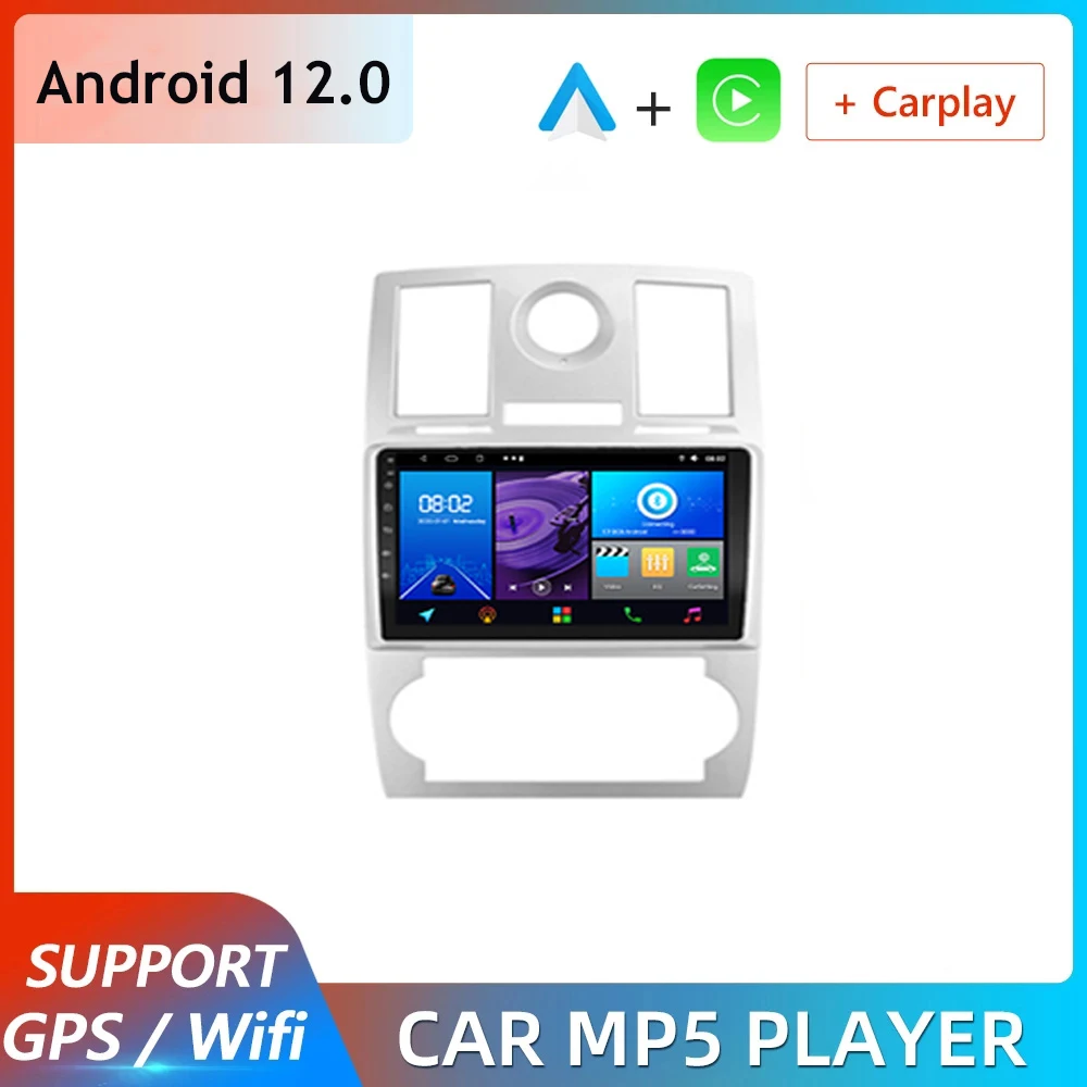 

9" 4G+WiFi 2din Android 12 Car Radio Multimidia Video Player Navigation GPS For Chrysler Aspen 300C 2004 -2008 Carplay Head Unit