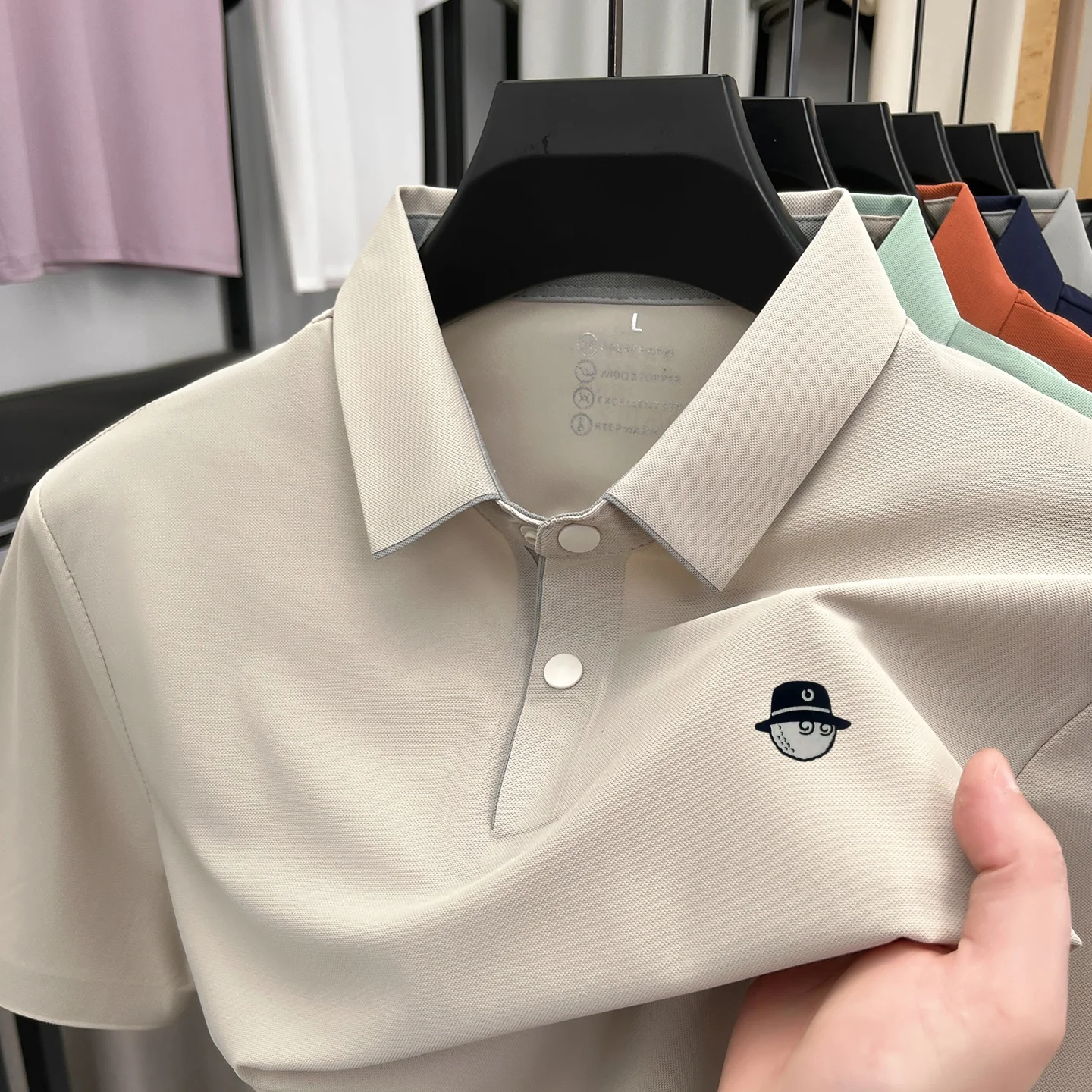 Nueva camiseta Polo con estampado Original a la moda para hombre, camiseta cómoda de manga corta con solapa para verano, ropa informal de alta calidad para hombre