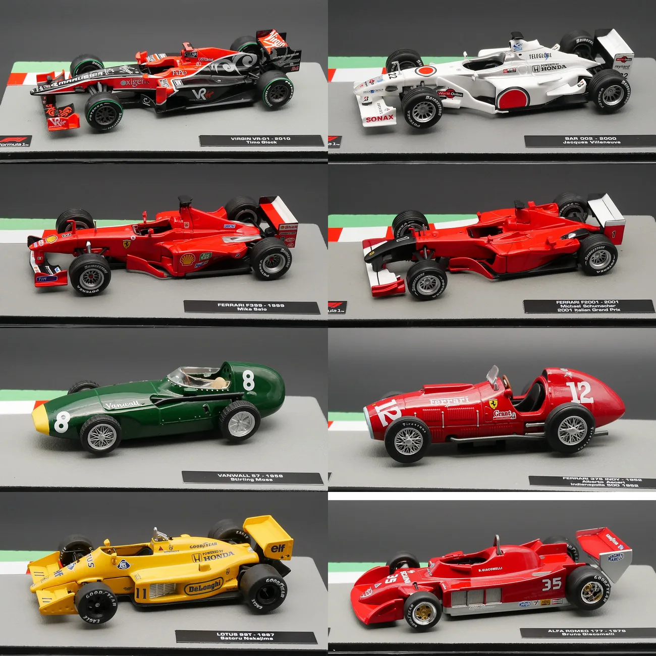 

Diecast Ixo 1:43 Scale F1 Racing Car Model Toy Car Lotus Mclaren Ferrari Honda Virgin Alloy Car Model Collectible Toy Gift