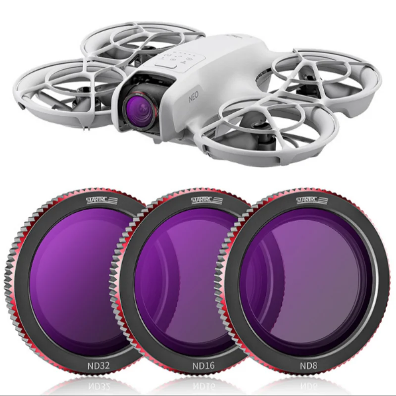 ISURE MARINE DJI Neo Filter Set 3-Piece Set Drone Aerial Filter Camera Filter Drone Accessories (ND8+ND16+ND32)