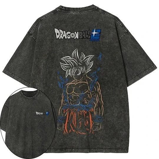 dragon-ball-super-japones-anime-goku-camiseta-masculina-e-feminina-algodao-lavado-velho-retro-y2k-harajuku-oversize-manga-curta