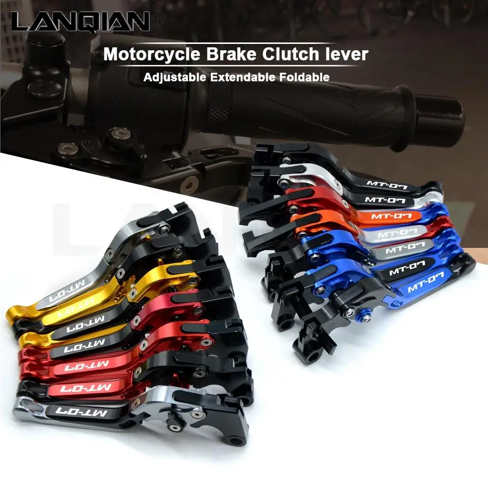 Motorcycle Brake Clutch Levers & Handlebar Grips For Yamaha MT07 FZ07 MT-07 MT 07 FZ 07 2014 2015 2016 2017 2018 2019 2020 2021