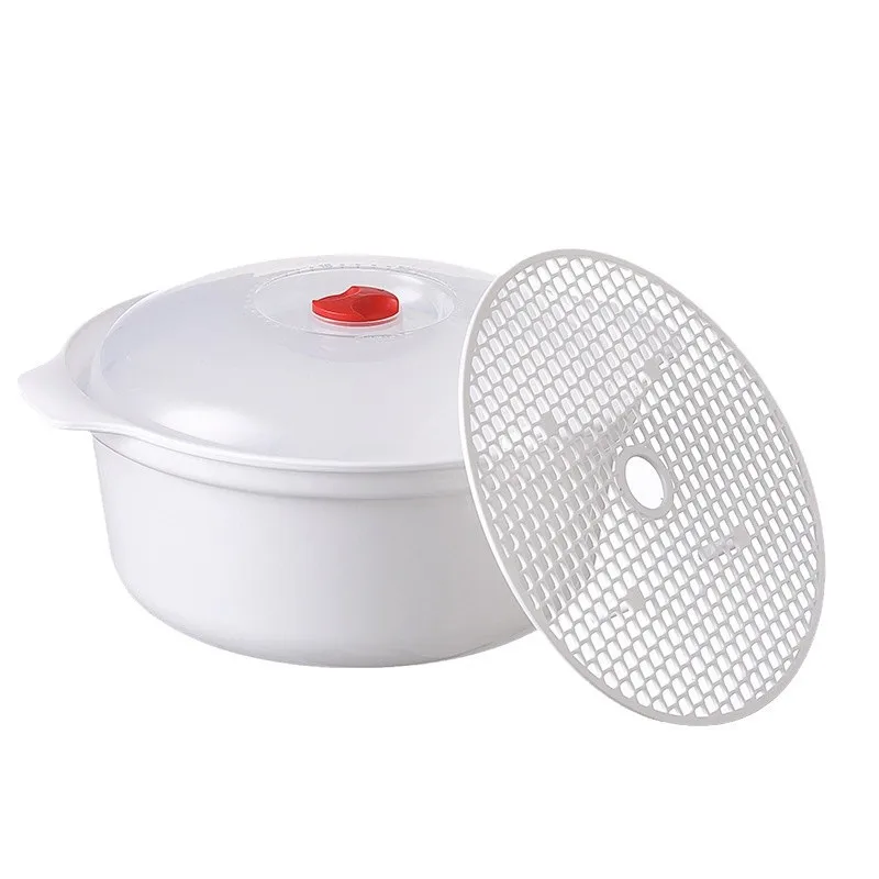 Microwave Oven Special Box Heated Soup Pot Rice Steamed Hot Steamed Buns With Lid Food Grade Lunch Box Preservation Box