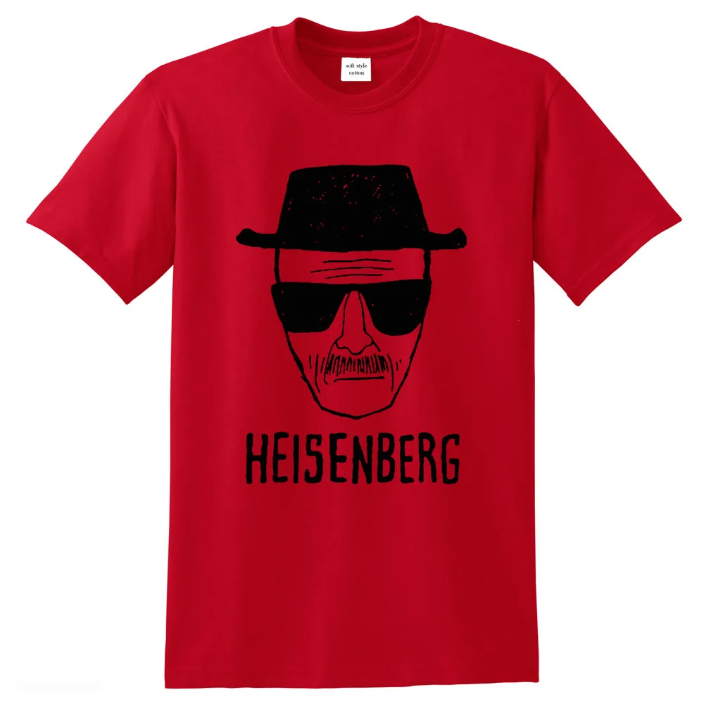 Cool Men t-shirt Breaking Bad Clothes Top Quality 100% cotton loose Heisenberg printed T shirt casual mens tshirt